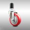 Service Caster 4 Inch 316SS Red Polyurethane Wheel Swivel 1-1/2 Inch Expanding Stem Caster SCC-SS316EX20S414-PPUB-RED-112 - alternate 1